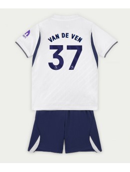 Otroški Nogometna dresi replika Tottenham Hotspur Micky van de Ven #37 Domači 2026-27 Kratek rokav (+ hlače)
